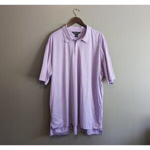 Brooks Brothers Size XXL Polo Shirt Performance Knit Purple 2XL Mens Cotton